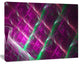 Purple Fractal Metal Grill, Abstract Wall Art Canvas, 40x30