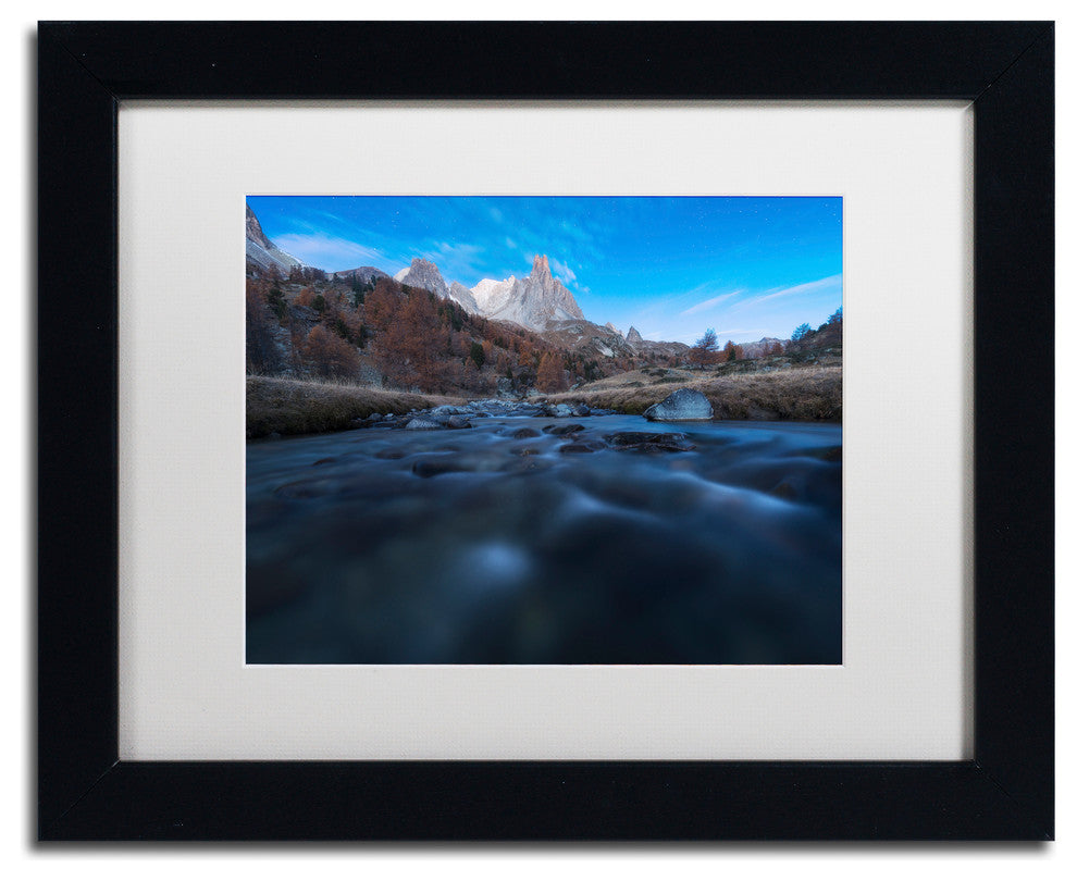 Mathieu Rivrin 'Dreamy Nature' Matted Framed Art, Black Frame, White, 14x11