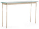 Senza Console Table, Soft Gold Finish