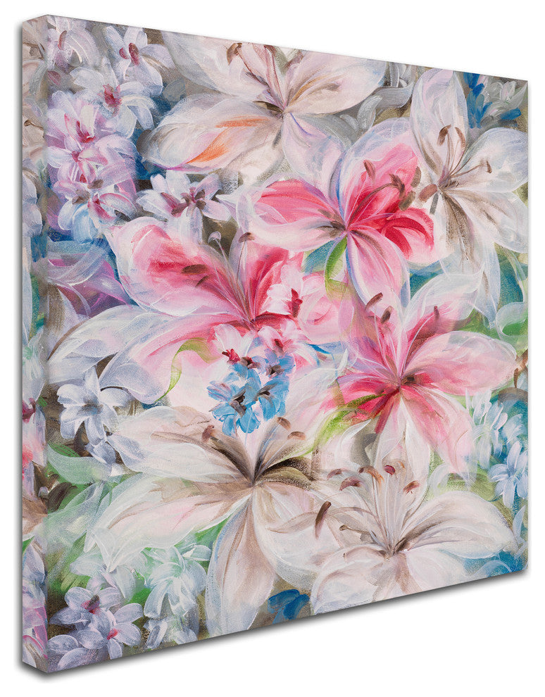 ''Lily Patch'' Canvas Art by Li Bo