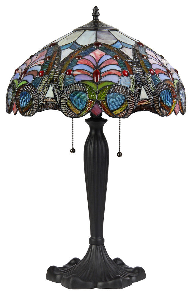 Hazel  2-Light Victorian Table Lamp 16" Shade