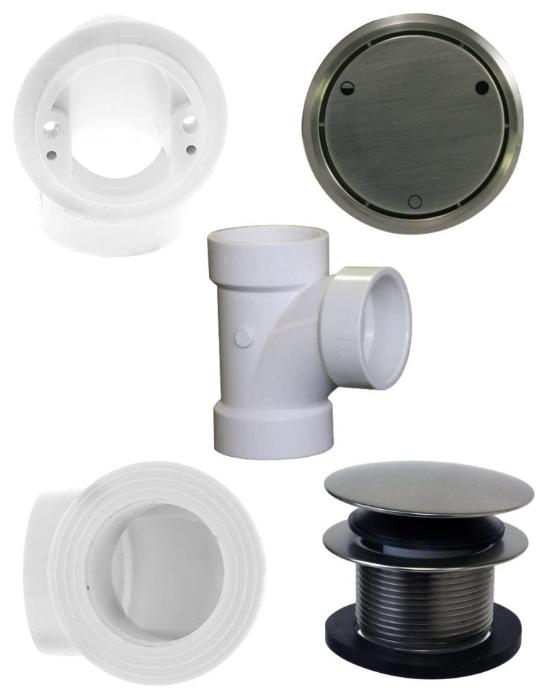 Brass Snap-In Shower Strainer Grid, Polished Chrome, Satin Nickel