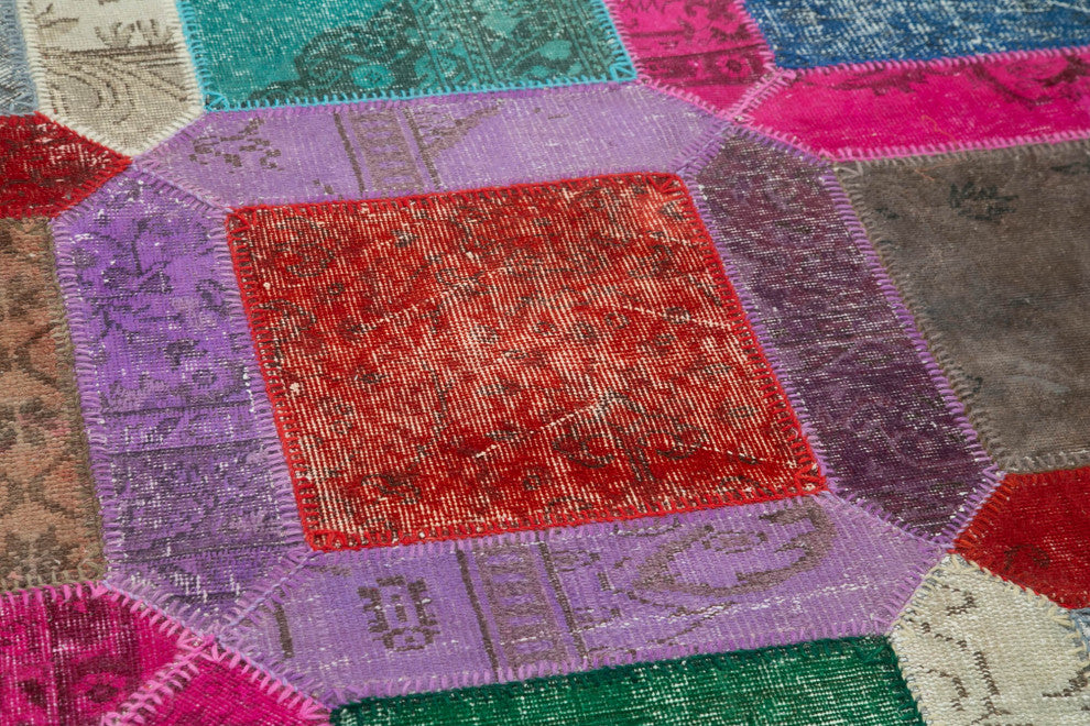 Rug N Carpet - Hand-Knotted Anatolian 5' 3" x 8' 0" Antique Patchwork Area Rug