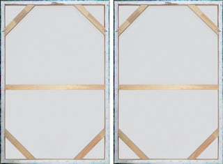 Pink and Yellow Smokes Diptych, 32"x24"