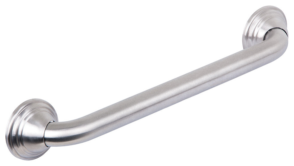 Utopia Alley Decorative Shower Safety Grab Bars, Brushed Nickel, 16"