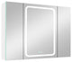 40 in.W x 30 in. H Aluminum Surface Mounted LED Medicine Cabinet with Mirrors
