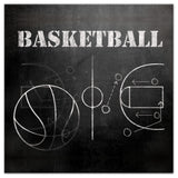Basketball Plays 16x16 Canvas Wall Art
