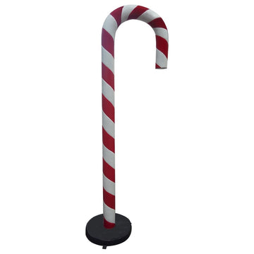 7'' Candy Cane With Base