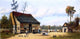 William Aiken Walker Cabin Scene, 15"x30" Gallery Wrapped Canvas Print