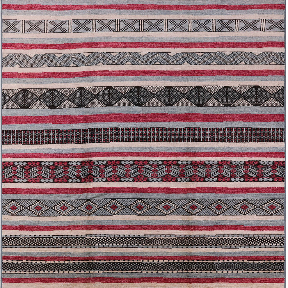 Ahgly Company Indoor Square Mid-Century Modern Area Rugs, 6' Square