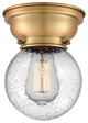 Innovations 623-1F-BB-G204-6 1-Light Flush Mount, Brushed Brass
