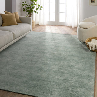 Jaipur Living Arcus Handmade Solid Seafoam green Area Rug 10'X14'