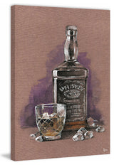 "Whiskey" Painting Print on Wrapped Canvas, 20"x30"
