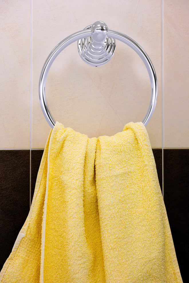 Waverly Place Towel Ring, Polished Chrome