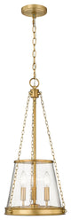 Z-LITE 341P12-RB 3 Light Pendant, Rubbed Brass