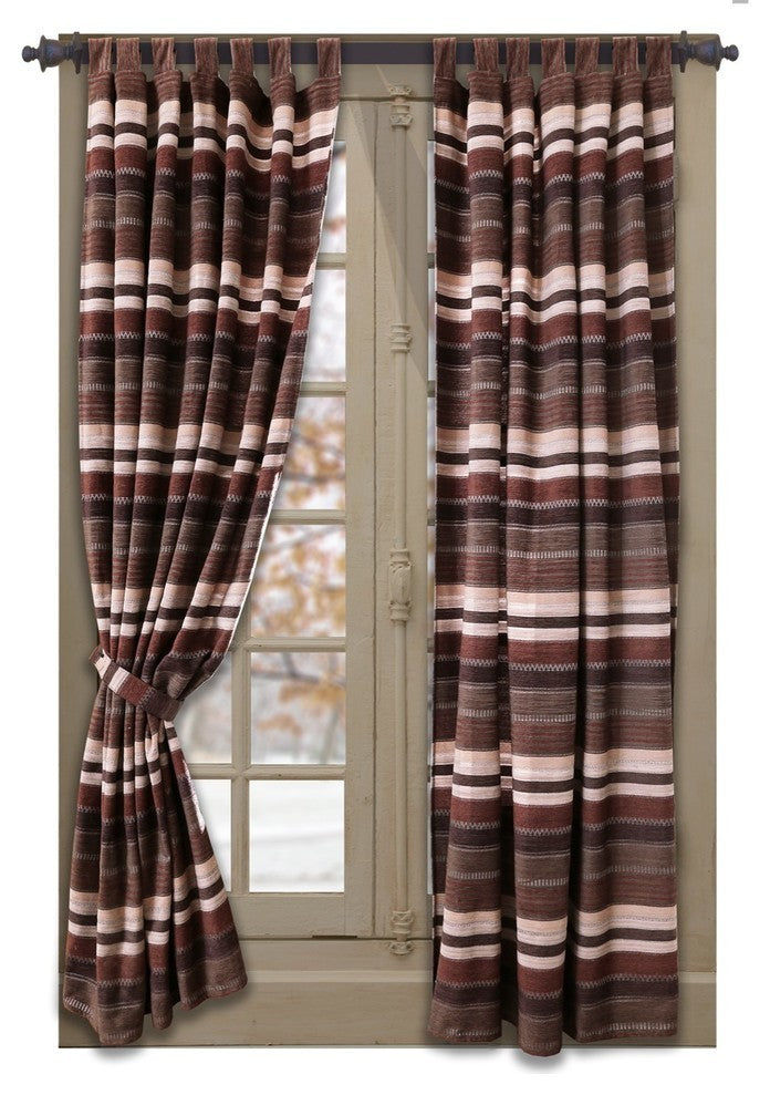 Old West Stripe Tab Drape Set
