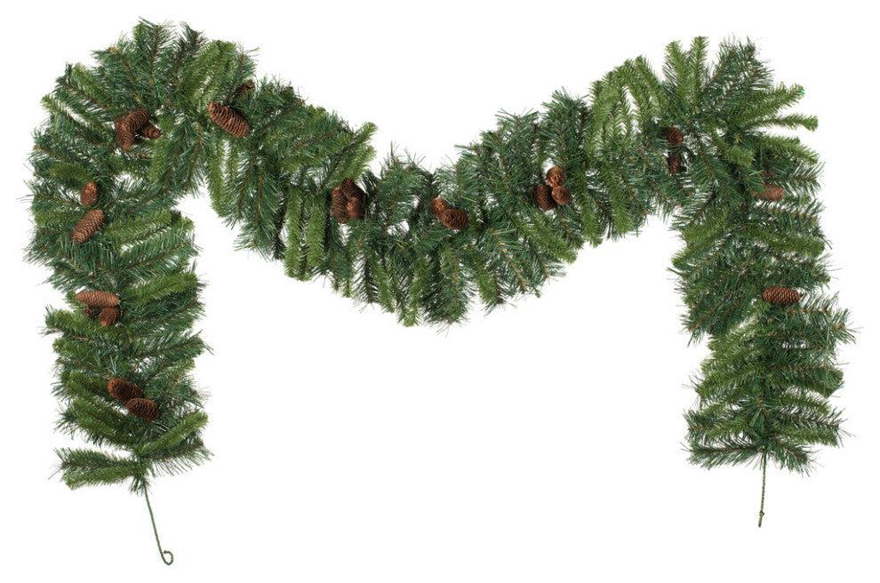Vickerman A800911 9' Cheyenne Artificial Christmas Garland, Unlit