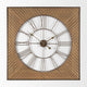 Rondell Light Brown Wood With Gold Metal Wall Clock
