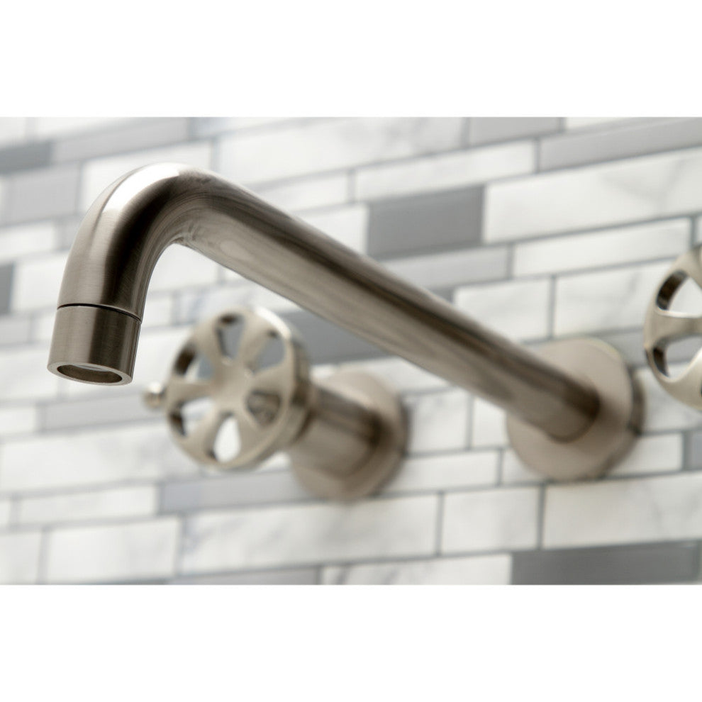 KS8058RX Wall Mount Tub Faucet, Brushed Nickel