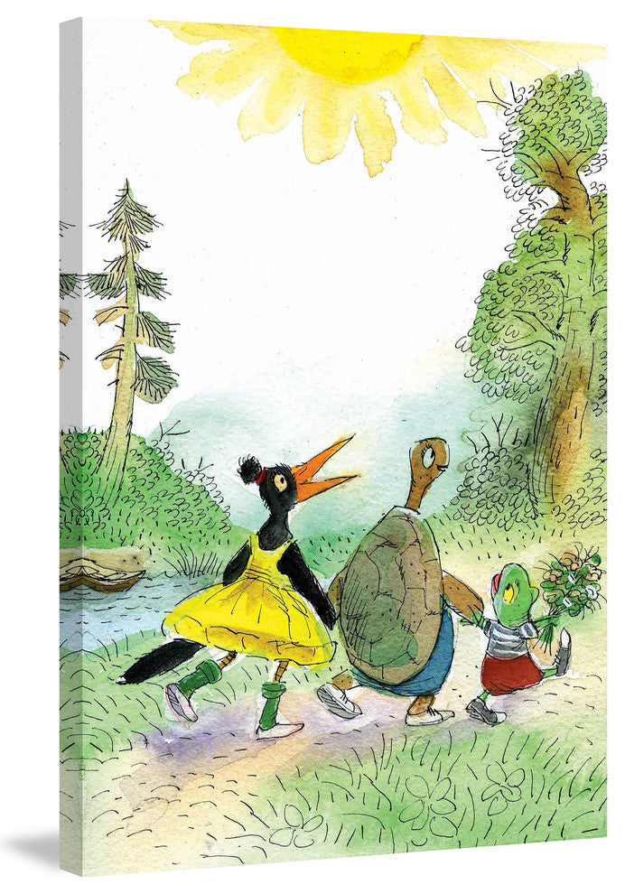 "Let s Go for a Walk" Painting Print on Canvas by Curtis