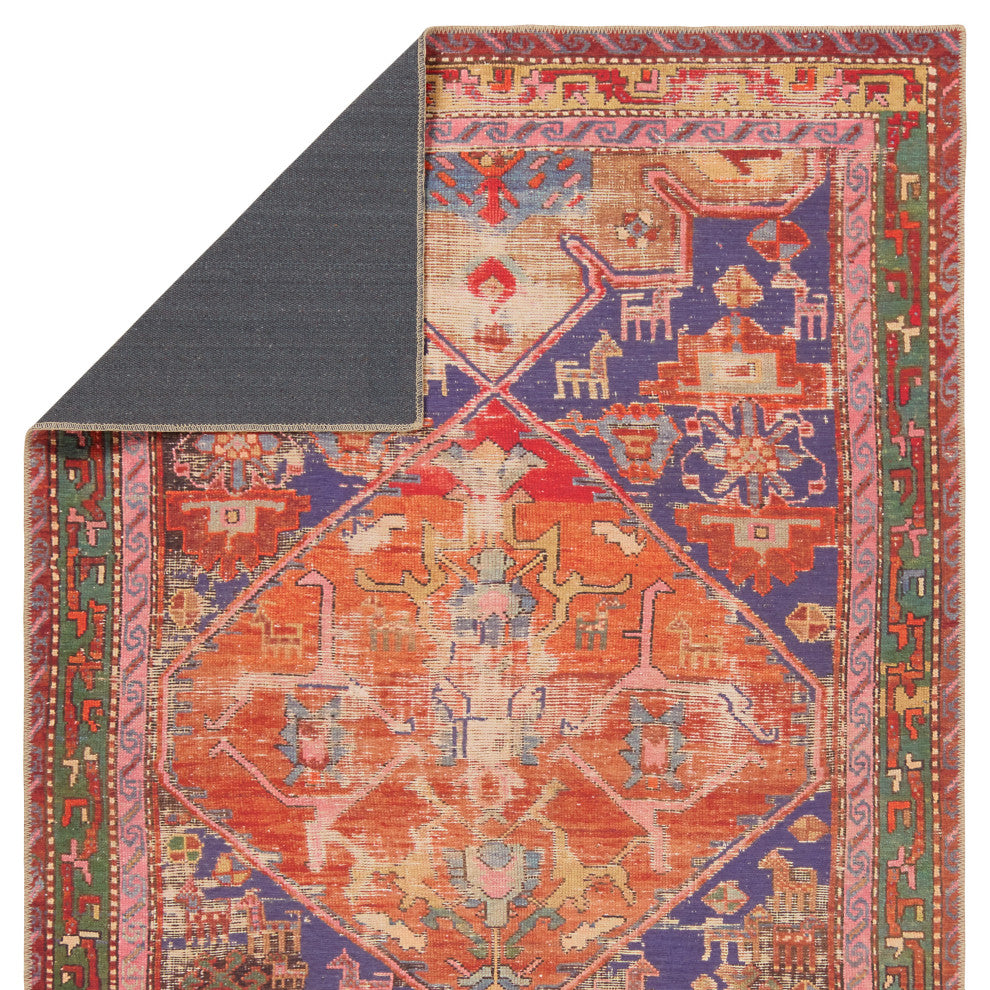 Vibe by Jaipur Living Sancho Medallion Orange/Purple Area Rug 5'X8'