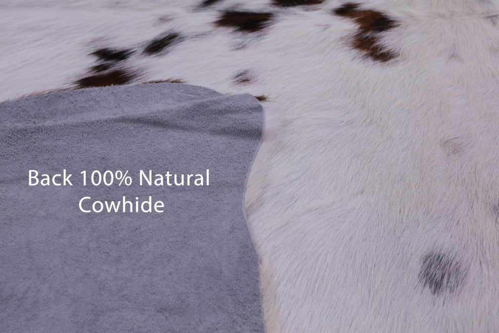Organic Natural Hair-On Cowhide Area Rug 7' 1" X 5' 9" C1669
