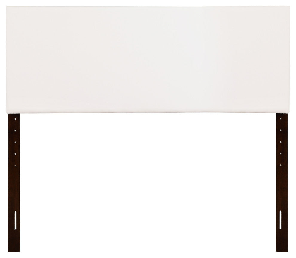 Novo Faux Leather Headboard, White, Queen