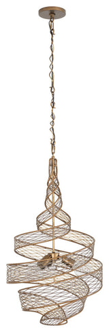 Varaluz 240P03 Flow 3 Light 18"W Wood Pendant - Baguette