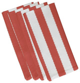 Stitch In Time Stripes Print Napkin, Set of 4, Seed
