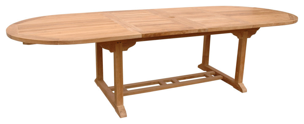 Bahama 117" Oval Extension Table w/ Double Extensions
