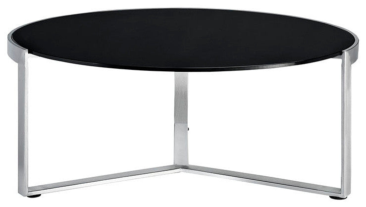 Disk Coffee Table, Black