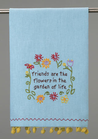 Friends Are The Flowers Guest Towel