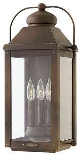 Hinkley Anchorage Large Wall Mount Lantern, Light Oiled Bronze