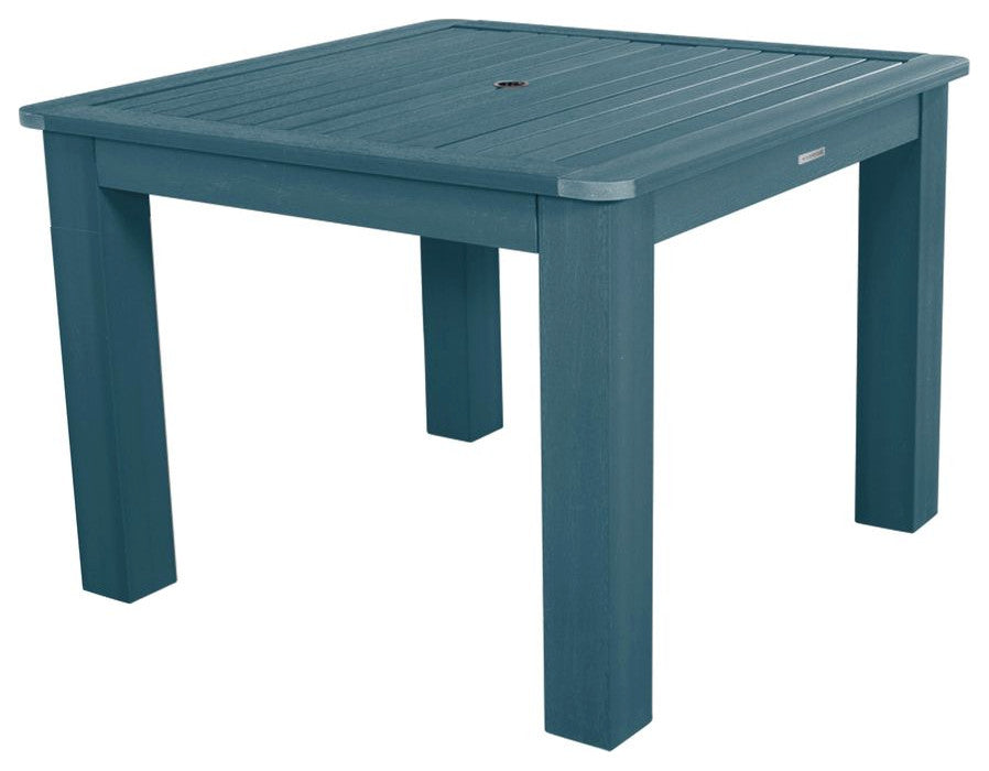 Square Dining Table, Nantucket Blue