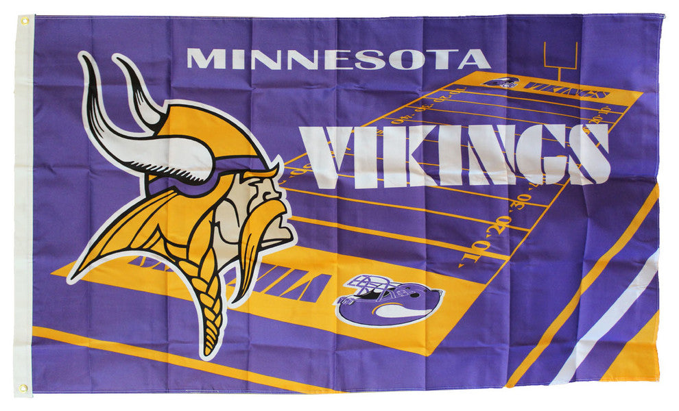 Minnesota Vikings - 3' x 5' NFL Polyester Flag (Field Design)