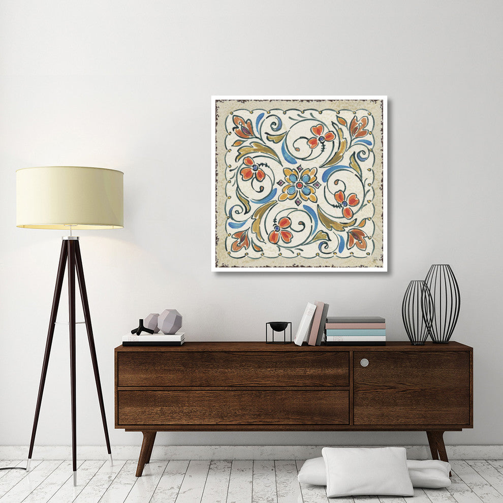 "Mediterranean Flair XI" Digital Paper Print by Daphne Brissonnet, 42"x42"