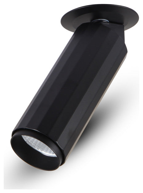 Integrated LED Adjustable Flush Mounted Spotlight Commercial Grade, Black