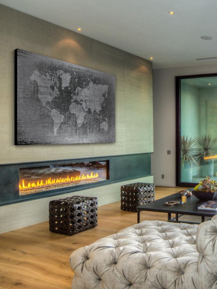 "Latitude 2" Print on Brushed Aluminum, 60"x40"