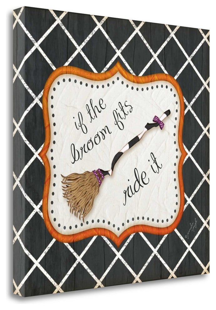 "If The Broom Fits" By Jennifer Pugh, Giclee Print on Gallery Wrap Canvas