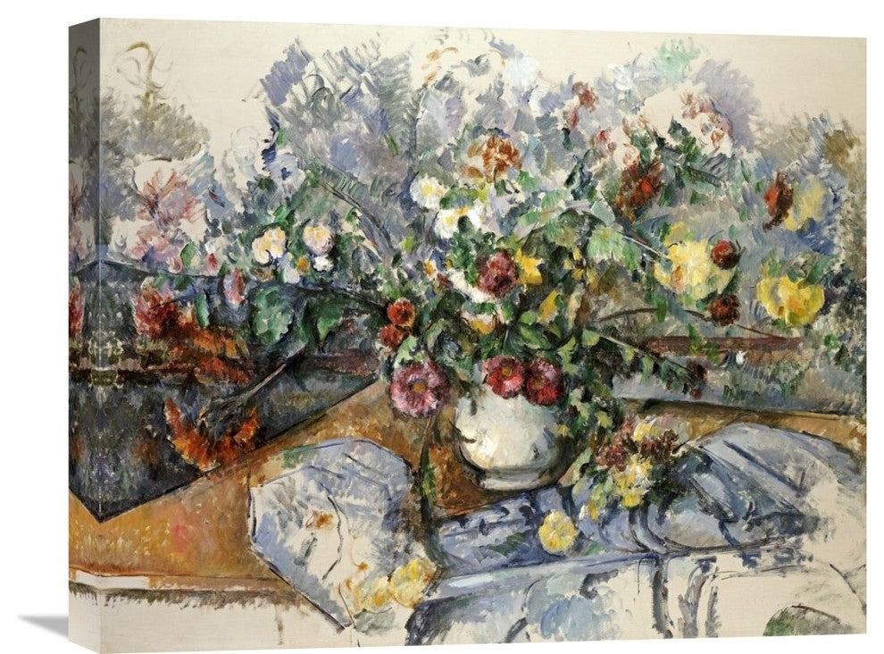 "A Large Bouquet of Flowers" Stretched Canvas Giclee by Paul Cezanne, 22"x18"