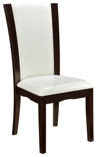 Lexicon Wood and Faux Leather Dining Room Side Chair in Espresso (Set of 2)