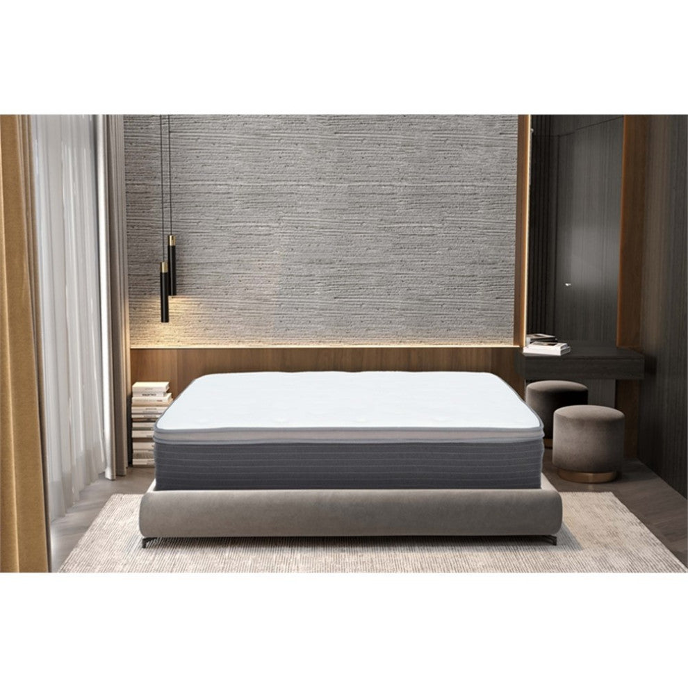 Primo International Equilibria 12in Polyurethane King Mattress in White