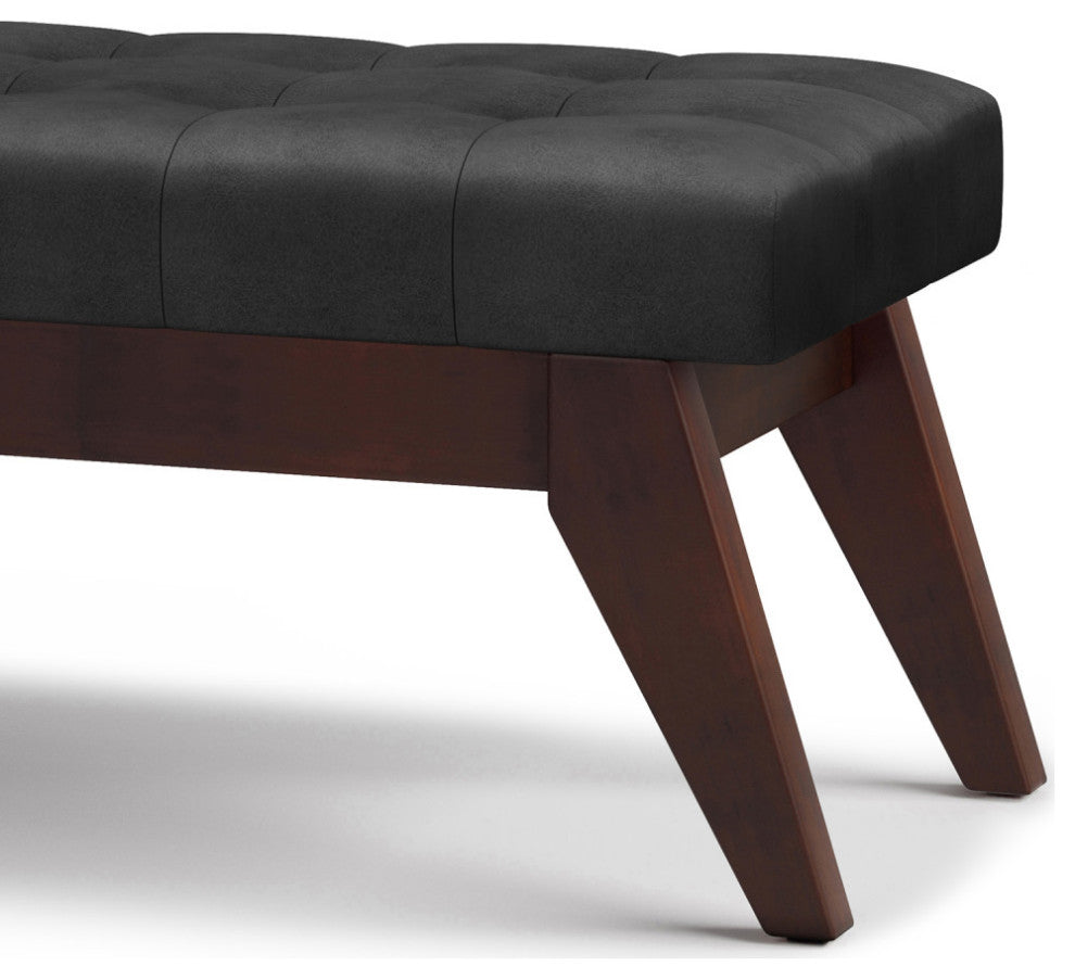 Draper Mid Century Tufted Ottoman Bench