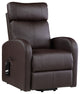 Benzara BM251042 Power Lift Recliner Chair, Leather and Wired Controller, Brown
