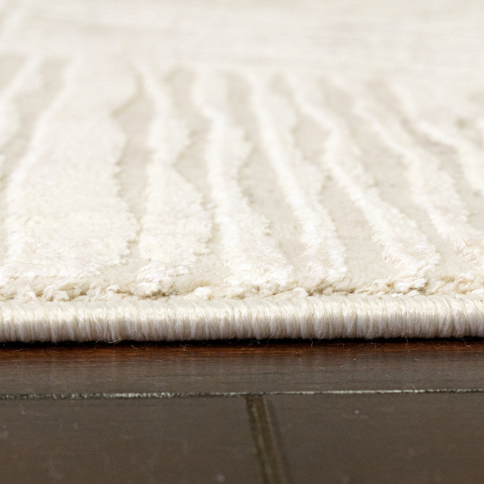 Quartz Ivory Area Rug, 2.2'x7.7'