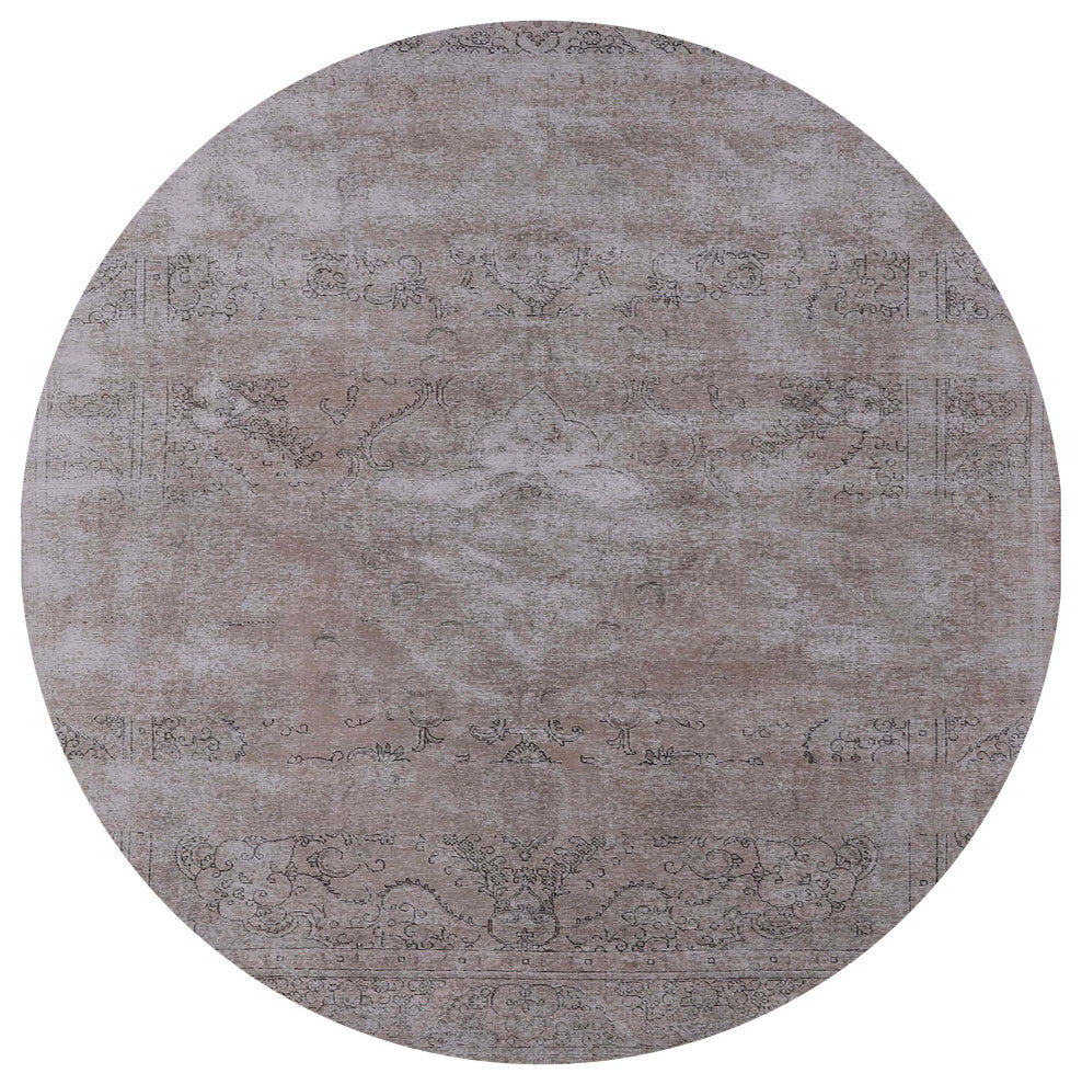 Ahgly Company Indoor Round Mid-Century Modern Area Rugs, 7' Round