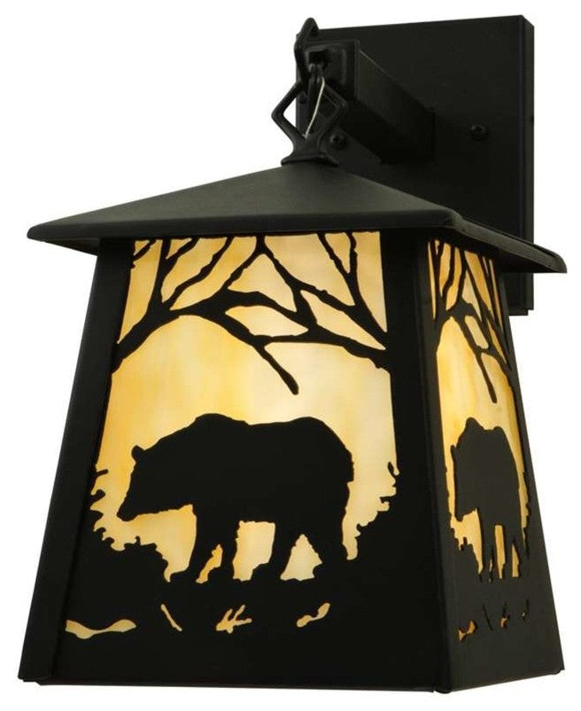 7.5W Bear at Dawn Hanging Wall Sconce