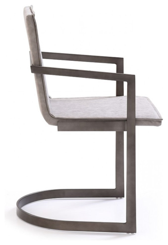 Modrest Jago Modern Dining Chair, Gray