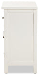 Lambert Classic and Traditional White Finished Wood 1-Drawer Nightstand