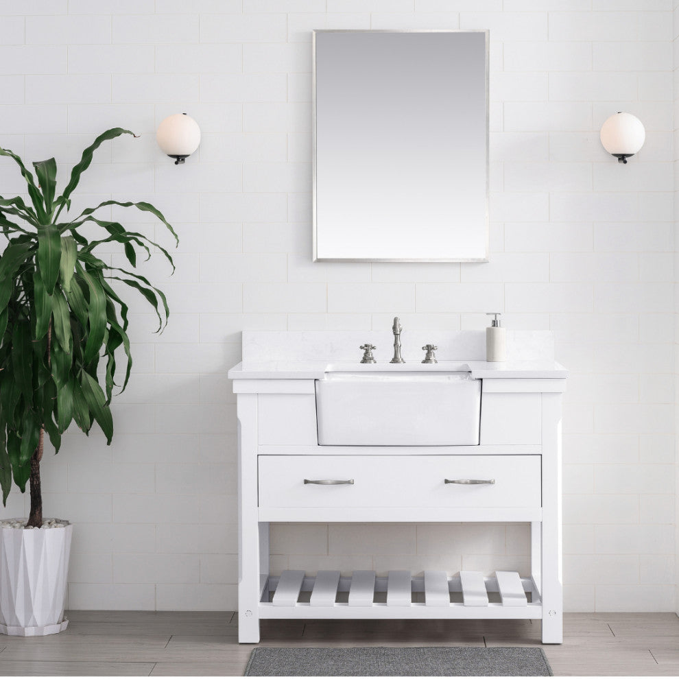 Wesley 42" Bathroom Vanity, White